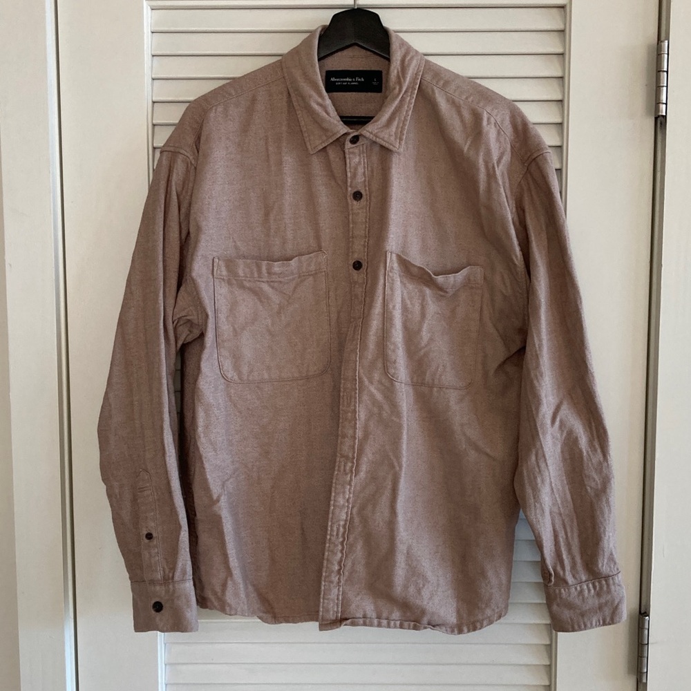 Abercrombie & Fitch Soft Flannel Brown Button Down Size L